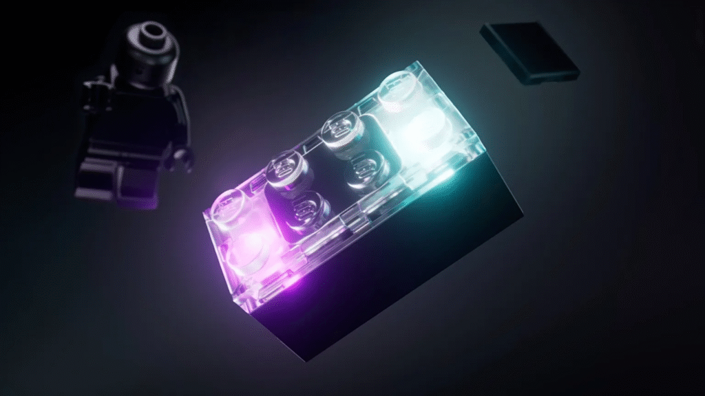 LEGO Smart Brick with NFC smart tags and minifigures showcased at CES 2026